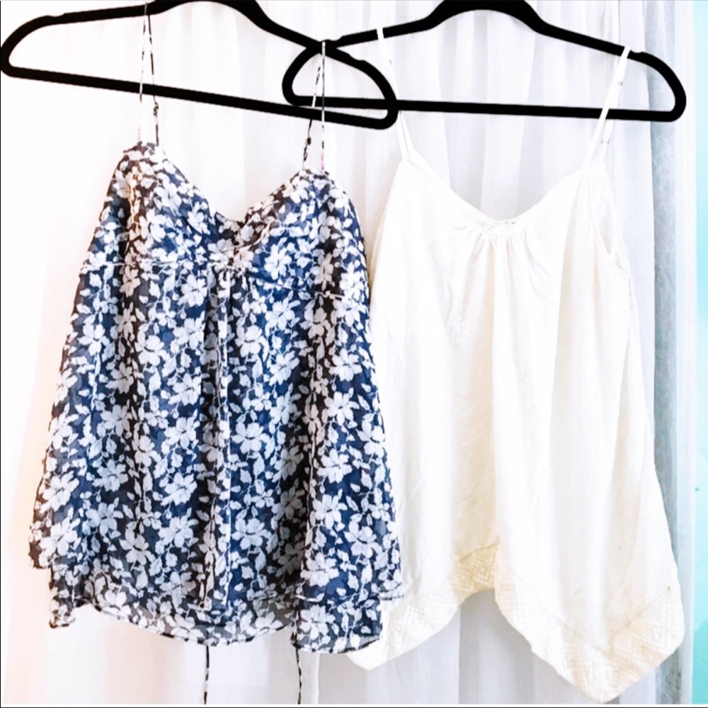 Pair of cute flowing tanks from American Eagle